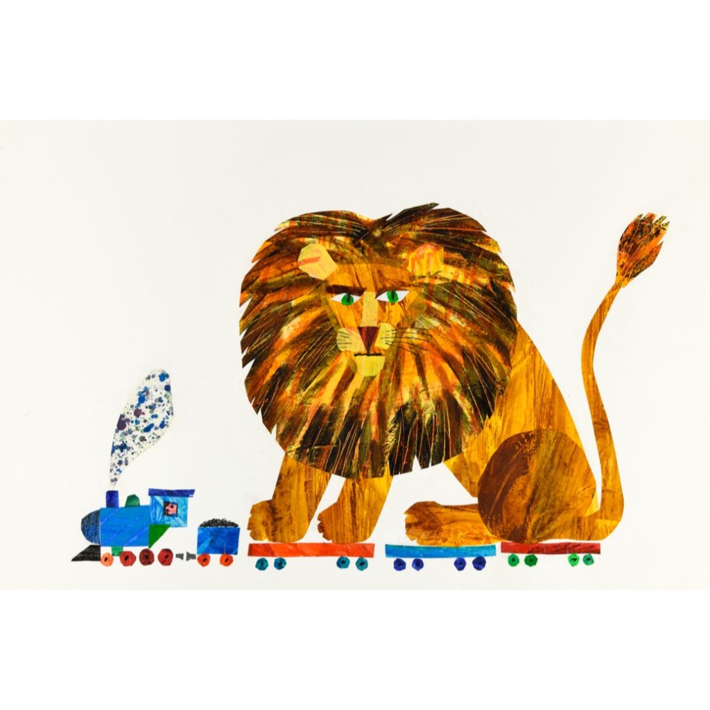 エリック・カール『1、2、3どうぶつえんへ』原画　1987年 Collection of Eric and Barbara Carle, Courtesy of The Eric Carle Museum of Picture Book Art, Amherst, Massachusetts. © 1968, 1987 Eric Carle.